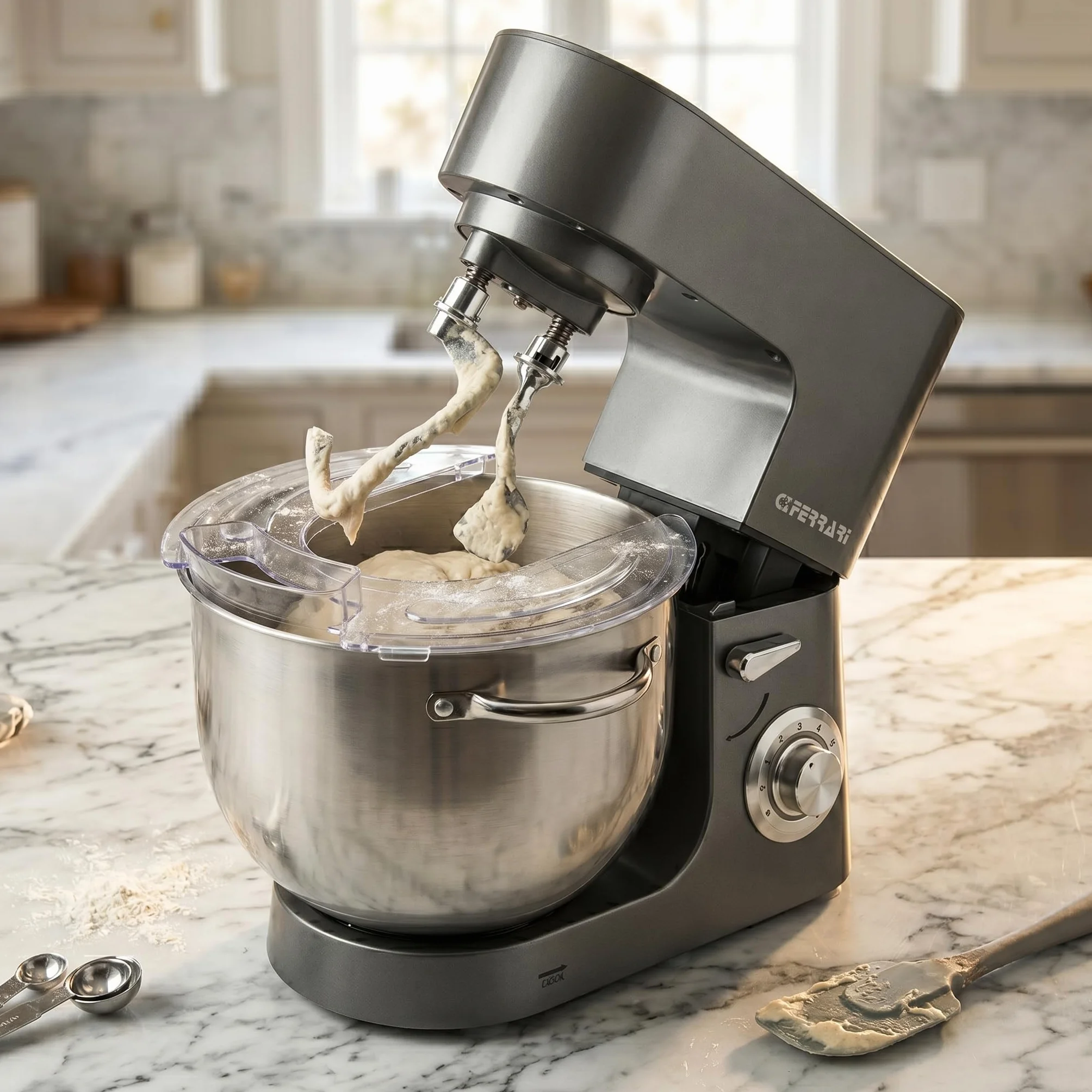 G3 Ferrari G20164 Mikser ręczny planetarny 1800 W 8 litrów stal nierdzewna podwójny hak 8 prędkości