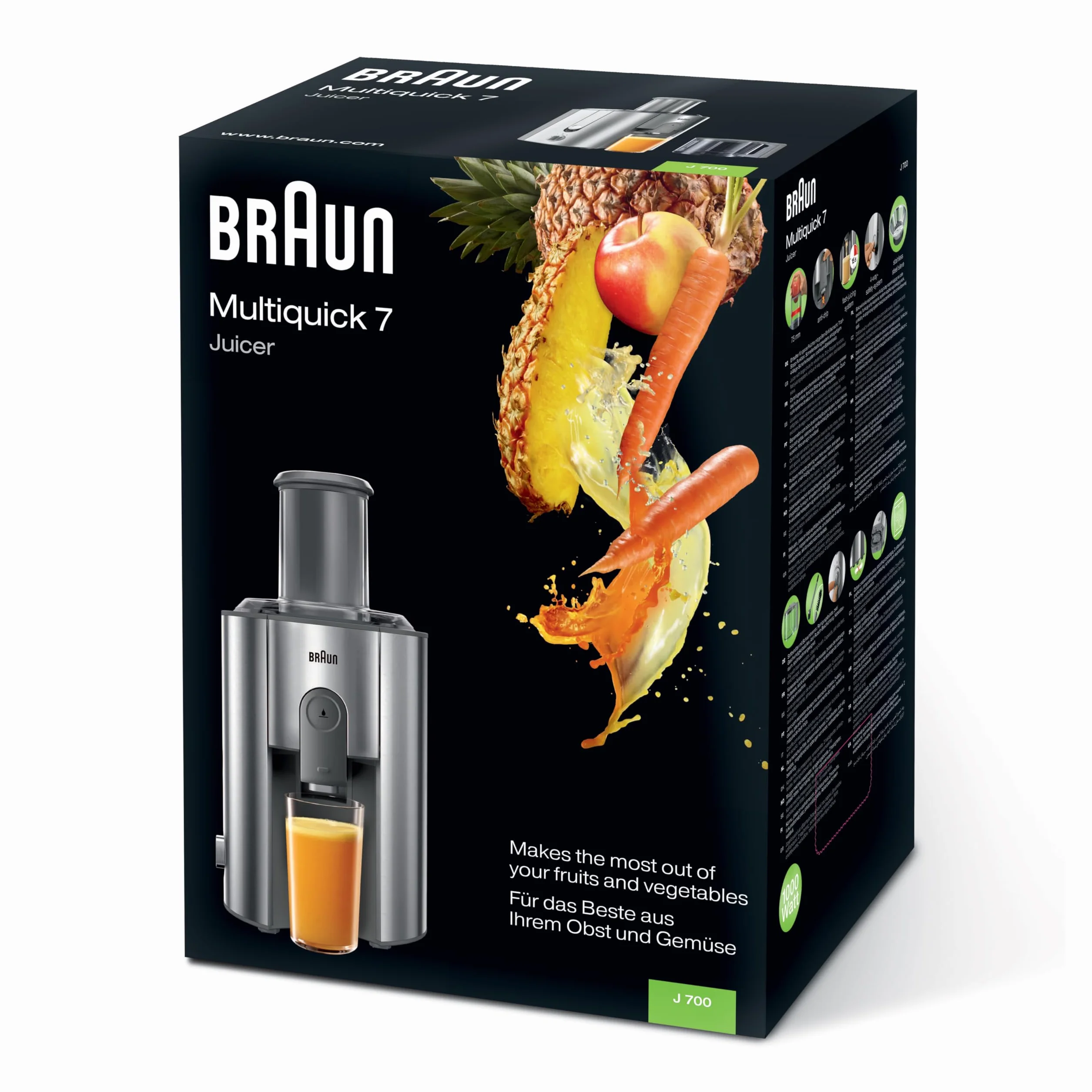 Braun J700 sokowirówka 1000 W stal nierdzewna srebrny