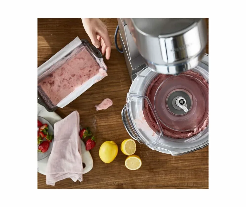 Kenwood KAX71.000WH nasadka do lodów do robota kuchennego, miska 1 l, plastik